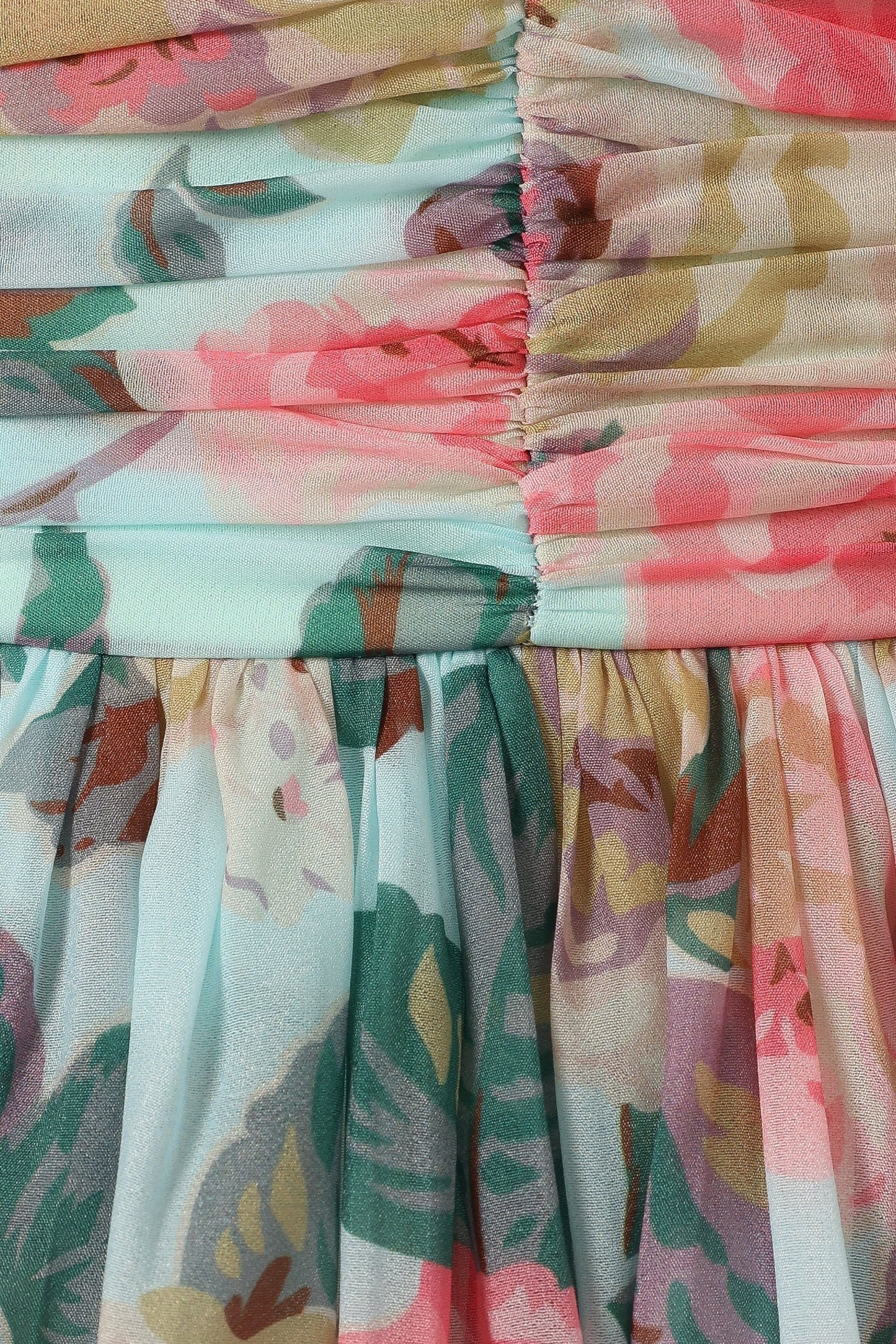 Blossom Chiffon Sweetheart Midi Dress