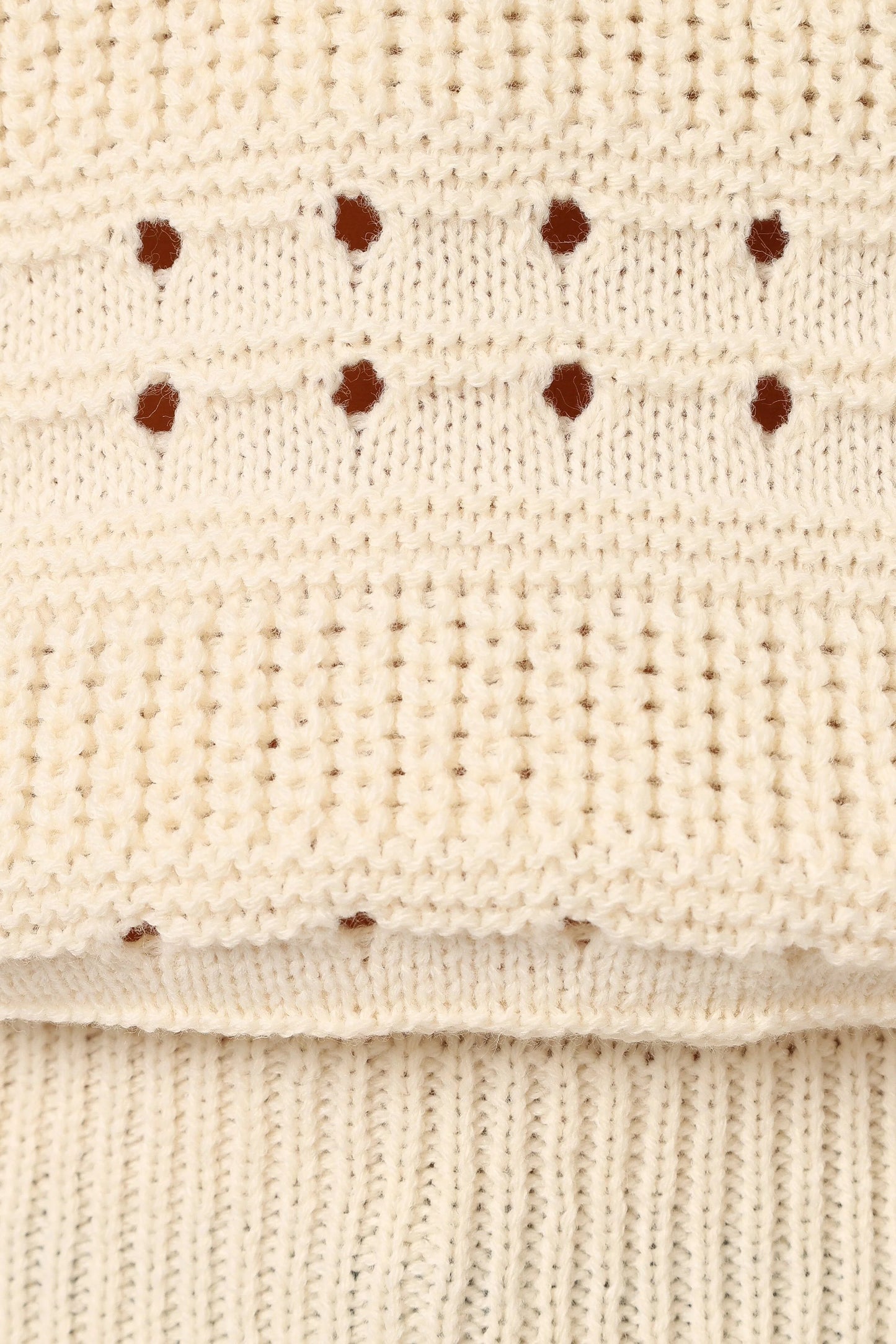 Cable-Stripe Knit Sweater