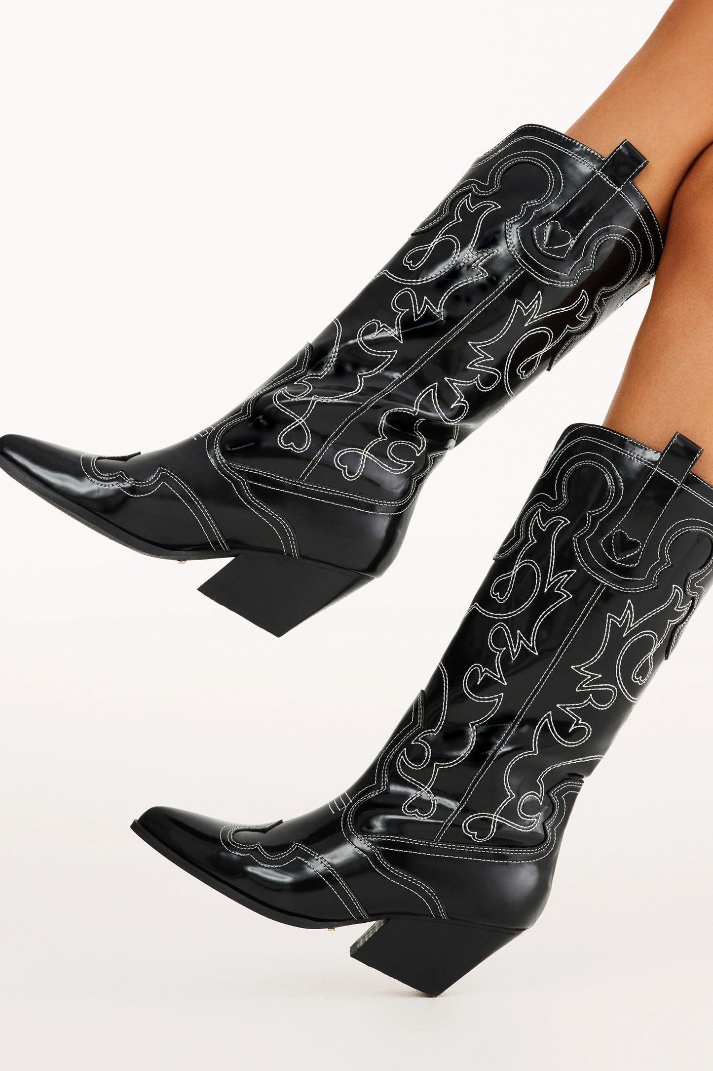 Western Embroidered Ankle Boots