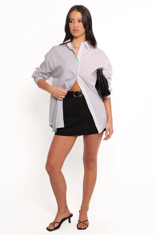 Boyfriend-Style Button-Down Shirt