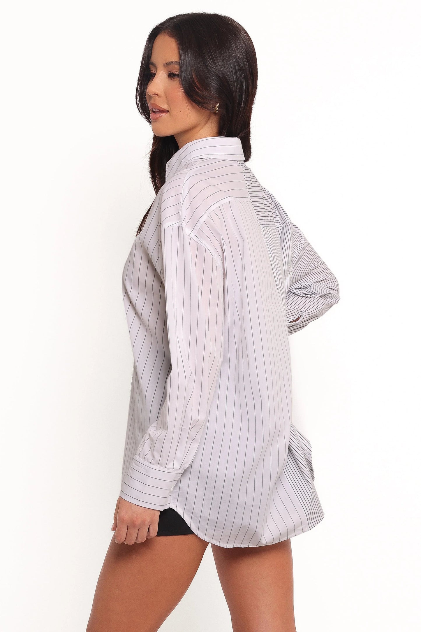 Boyfriend-Style Button-Down Shirt