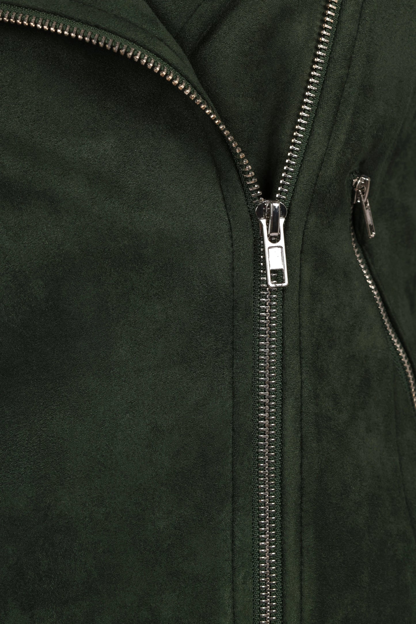 Faux Suede Moto Jacket