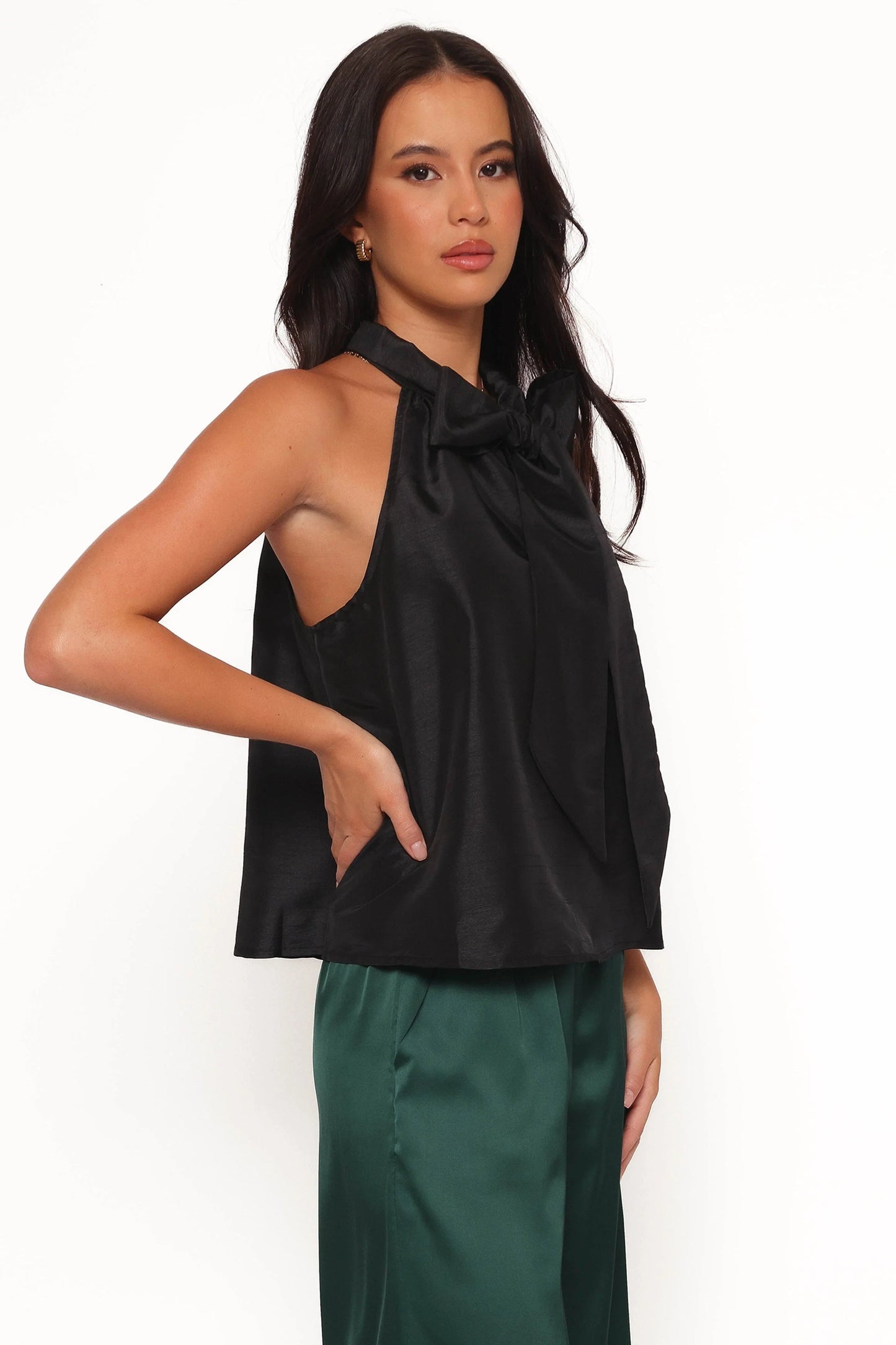 Halter Bow-Tie Sleeveless Top