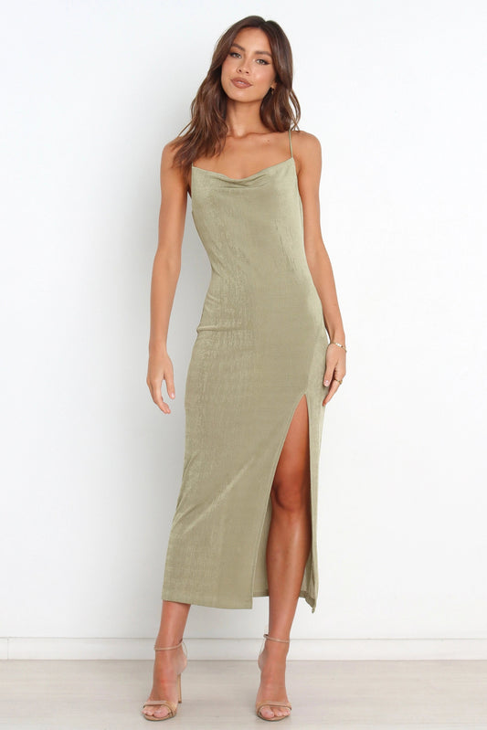 Luna Cowl Midi Dress