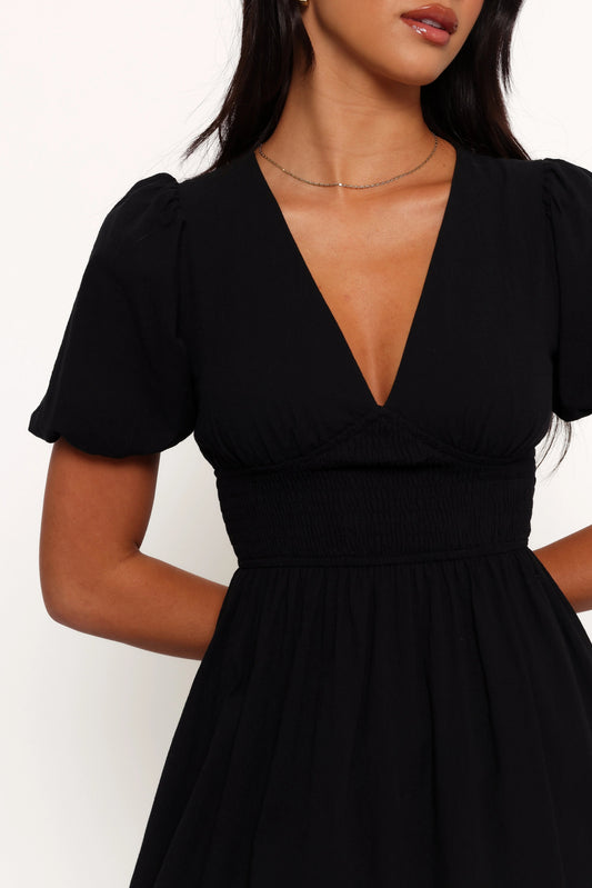 Shirred Romance Midi Dress
