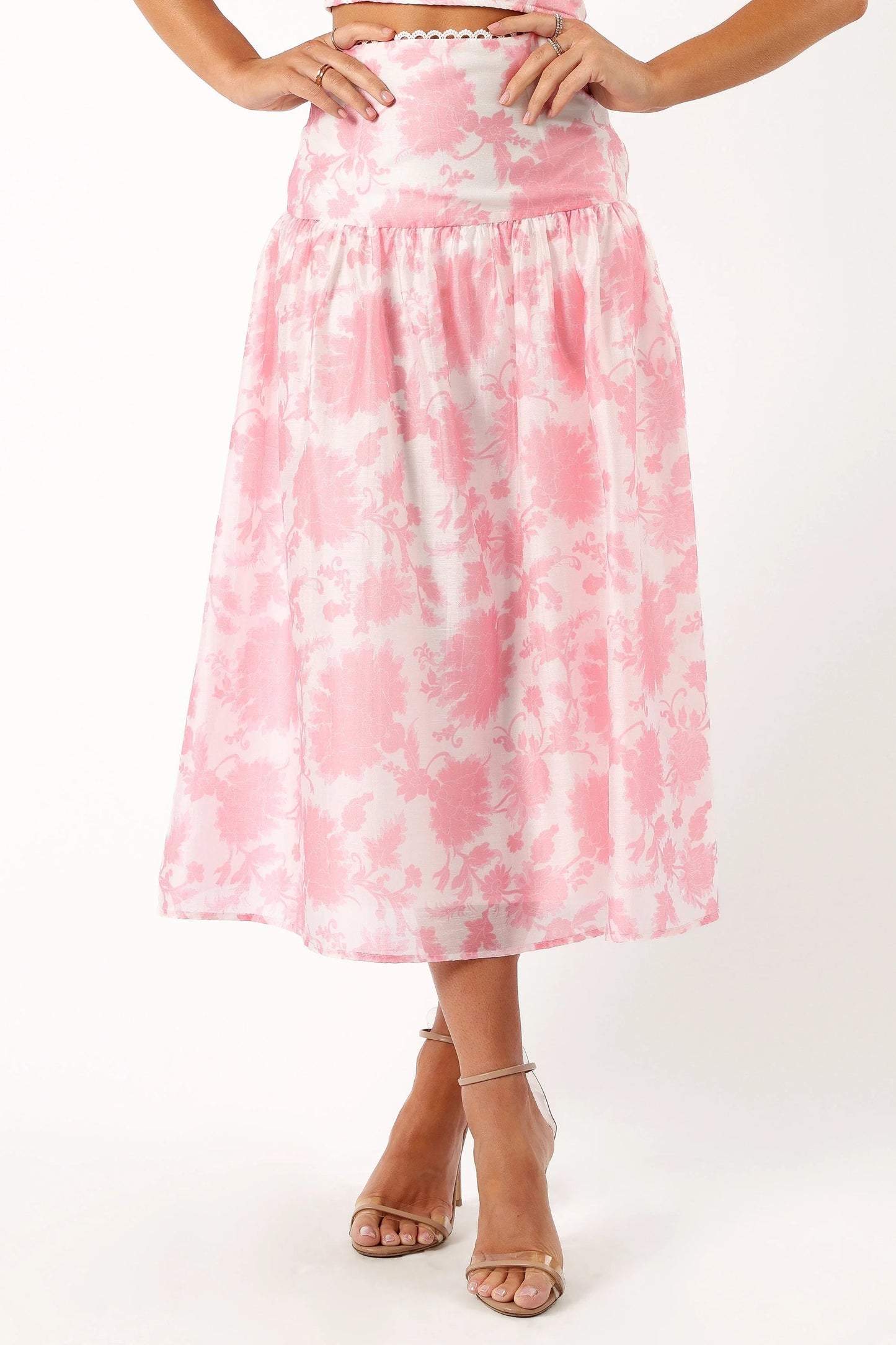 Sweetheart Crop Top & Midi Skirt Set