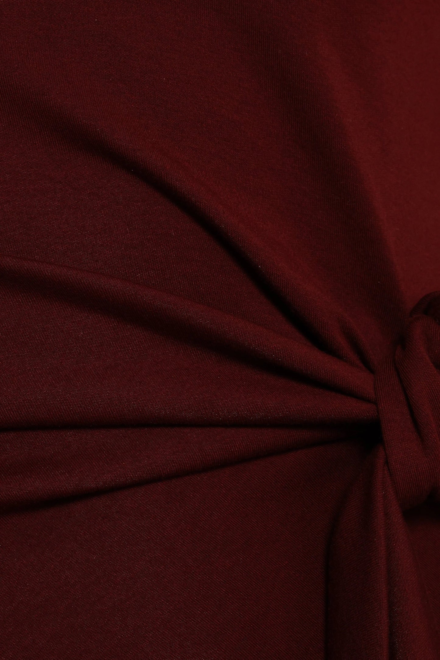 Tie-Waist Round-Neck Midi Dress
