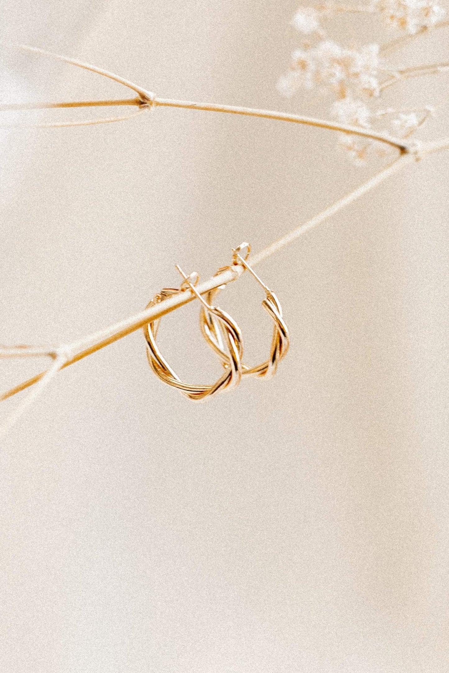 Twist Hoop Snap Earrings