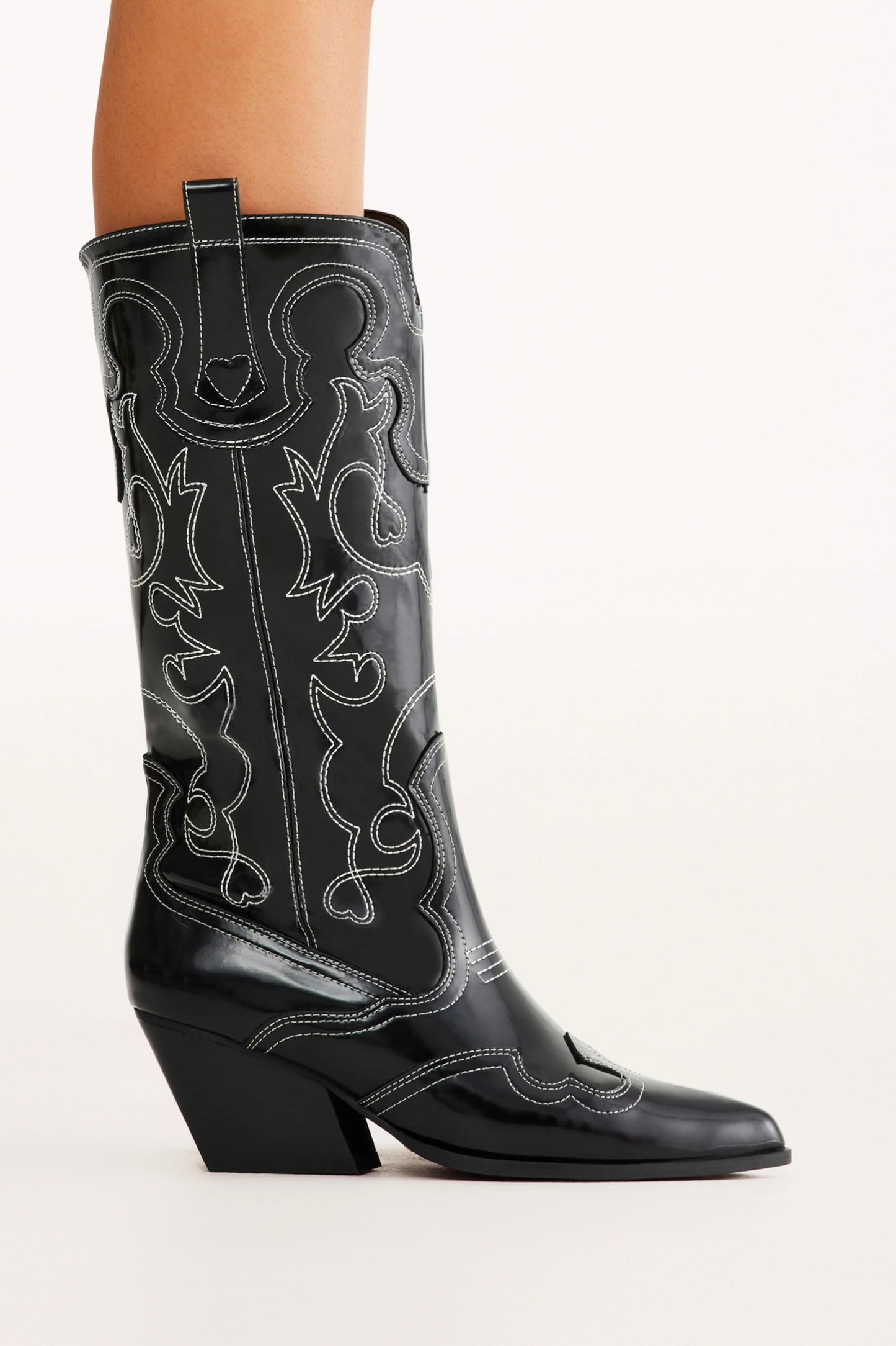 Western Embroidered Ankle Boots
